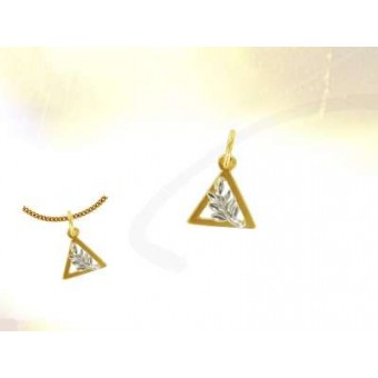 Triangulo oro y plata acacia