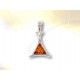 Pendentif  triangle Ambre