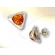 Amber masonic earrings
