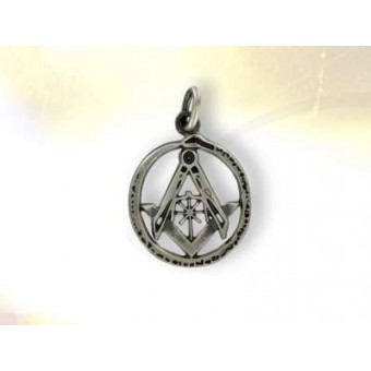 Pendentif  compas equerre et Ouroborus