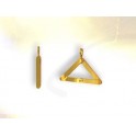 GOLD Triangle masonic pendant 