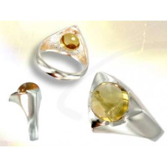 Citrine masonic ring