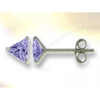 Boucles triangle oxyde violet