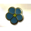 Pin's Myosotis métal doré