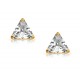 Boucles triangle oxyde or jaune
