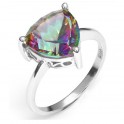 Bague triangle topaze mystique 