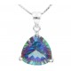 Pendentif maçonnique triangle topaze mystique 