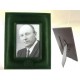 Green leather picture frame 