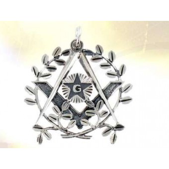 Pendentif maçonnique Philosophe d'argent