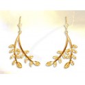 Boucles dormeuses acacia vermeil