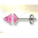 Boucles triangle oxyde rose