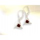 Garnet stud earrings
