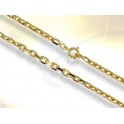 Gold plated cable link necklace
