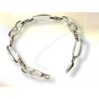 Silver masonic bracelet