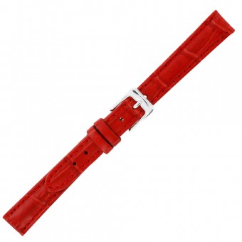 Bracelet de montre cuir rouge