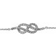 Bracelet Maçonnique Lacs D'Amour argent et pierres