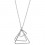 Garnet Triangle masonic necklace