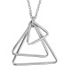 Collier Maçonnique Triangle grenat