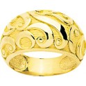 Bague jonc volutes or