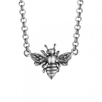 Collier symbole abeille argent