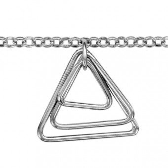 Garnet Triangle masonic necklace